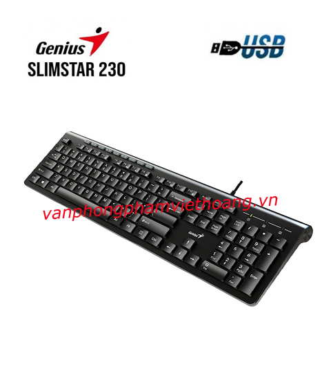 Bàn phím có dây Genius Slimstar 230 (cổng USB)