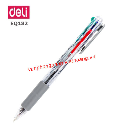 Bút bi 4 ngòi Deli Q182 (nét 0.7mm)