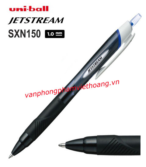 Bút bi bấm uni-ball Jetstream SXN-150-10 nét 1.0mm