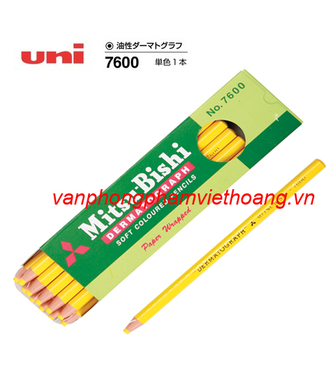 Bút chì bóc Mitsubishi 7600 (Bút sáp xé)