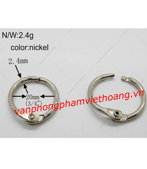 Vòng Inox Card ring binders 19mm