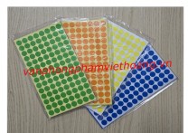 Giấy dán nhãn tròn phi 10mm (các màu)