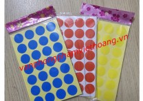 Giấy dán nhãn tròn phi 25mm (các màu)